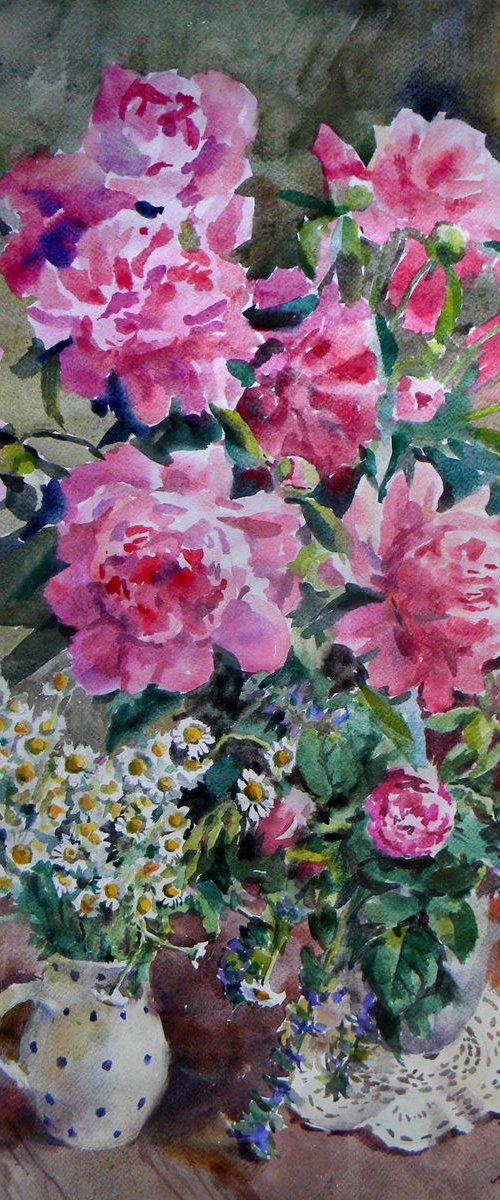 Peonies time by Liudmyla Chemodanova