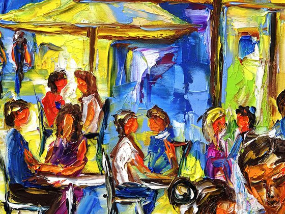 Summer Midday in a Street Café