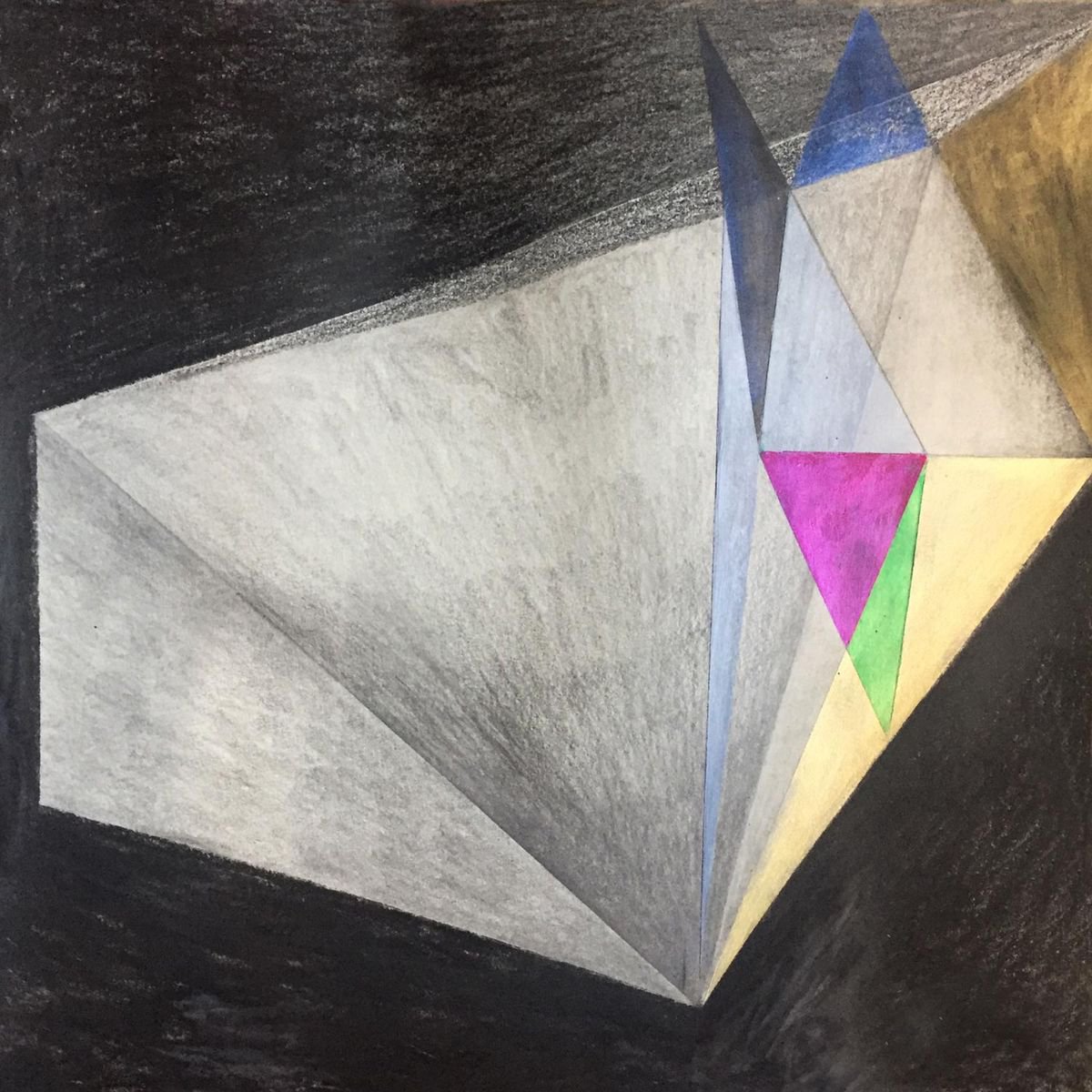 geometric study 13 [falling] by Nancy Marisa Arlt