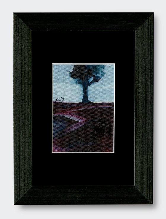 Lone Tree - Framed landscape art by Kathy Morton Stanion