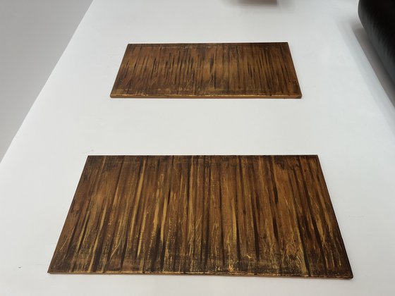 Golden Fire 50x100x2 cm