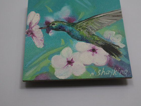 Hummingbird in Flight, Birds Lover Gift