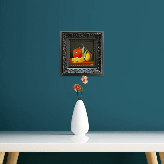 Apple with clementine
