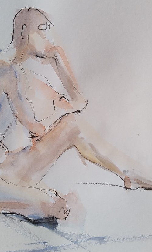 Young man. Nude №8 20210311 by Irina Bibik-Chkolian