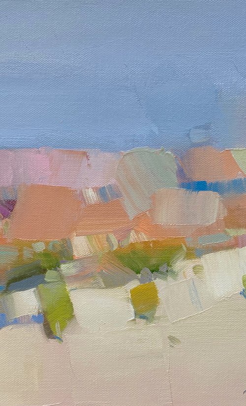 Hill, Original oil painting, Handmade artwork, One of a kind by Vahe Yeremyan