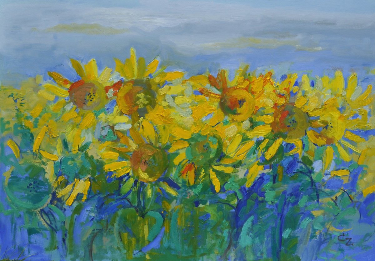 sunflowers by Victoria Cozmolici