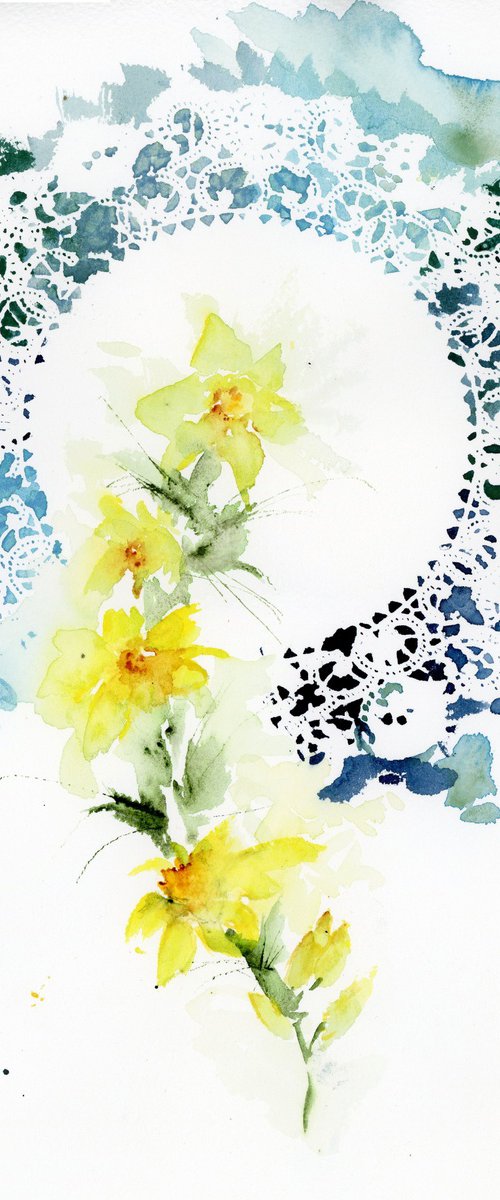 Daffodils & Plate by Alex Tolstoy