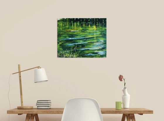 Twilight and Moorhen
