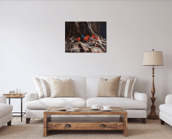 Autumn still life painting