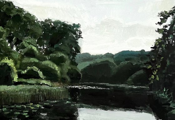 In the summer by the river