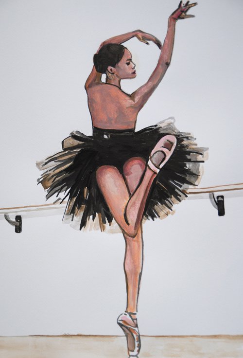 Ballerina / 51 x 36 cm by Alexandra Djokic