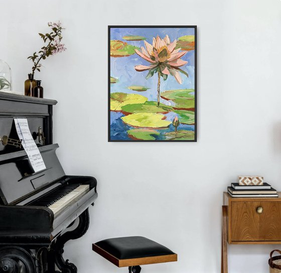 Water Lily. Lilies pond.