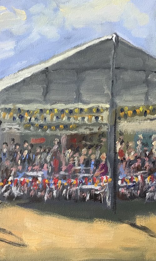 Folk week excitement. A painting of the Broadstairs folk week. by Julian Lovegrove Art