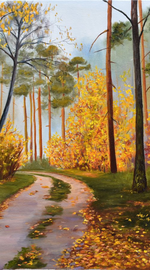 Autumn Road by Yulia Nikonova
