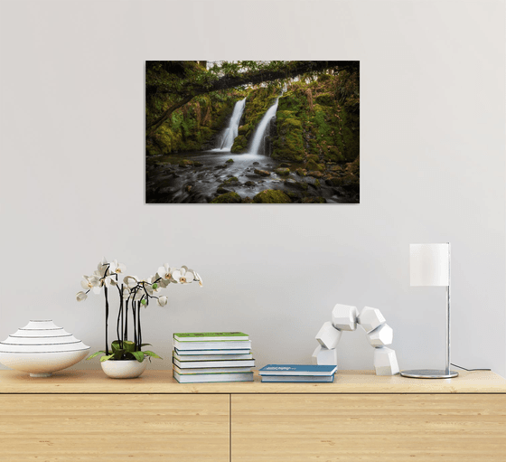 Dartmoor double waterfall