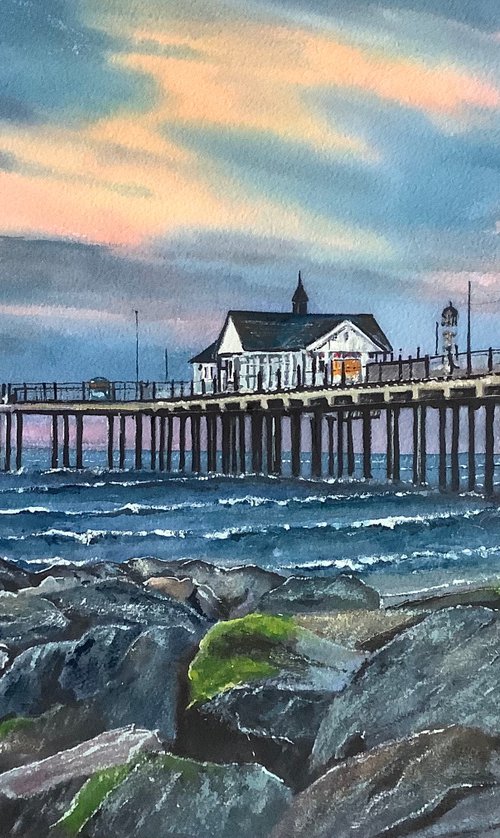 Sunset over Southwold pier by Darren Carey