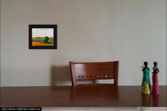 Solitary, Landscape oil painting