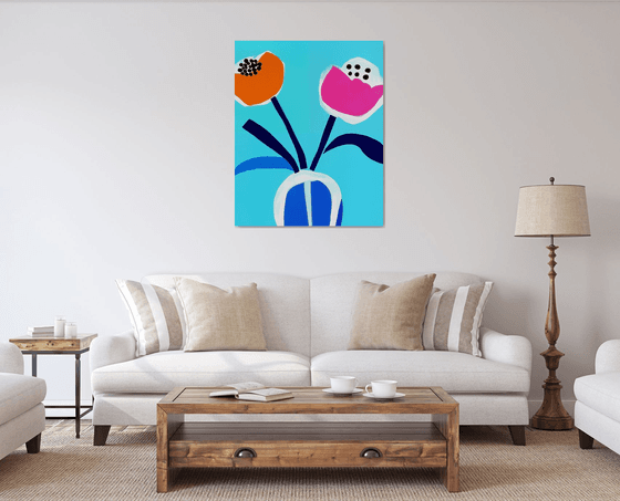 Abstract Floral Painting