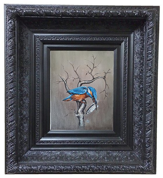 Kingfisher and Silver Fish