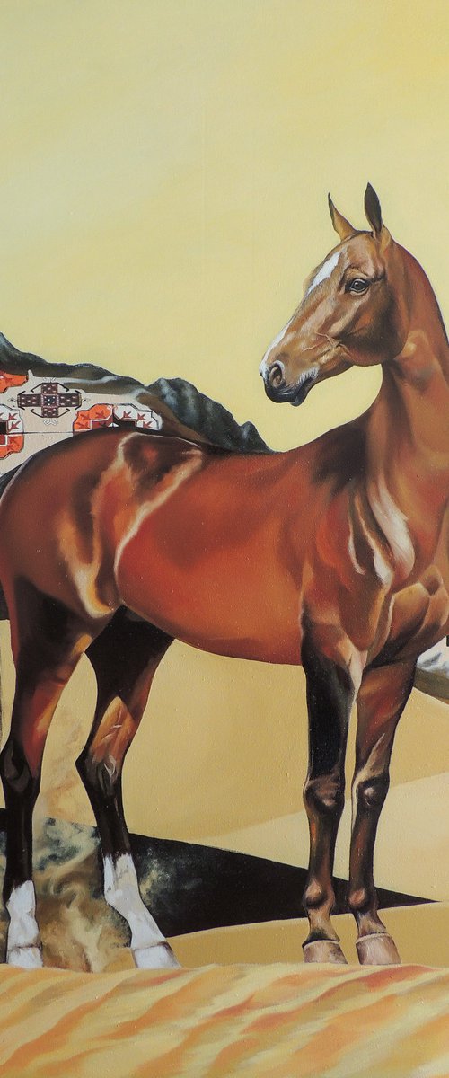 The akhal-Teke horse by Kakajan Charyyev