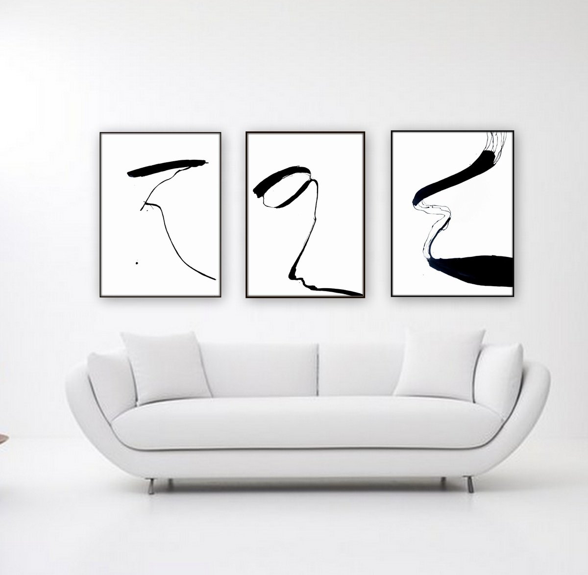 Abstract artwork. Set of 3. by Nadia Moniatis