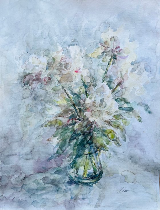 Peonies 50x65cm 2025