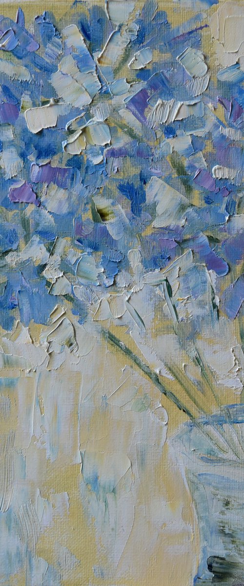 Blue Flowers by Elena Zapassky