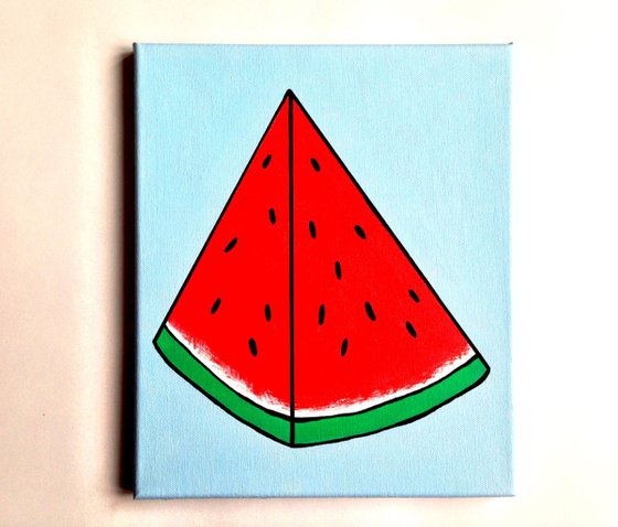 Watermelon Pop Art Acrylic Painting On Canvas