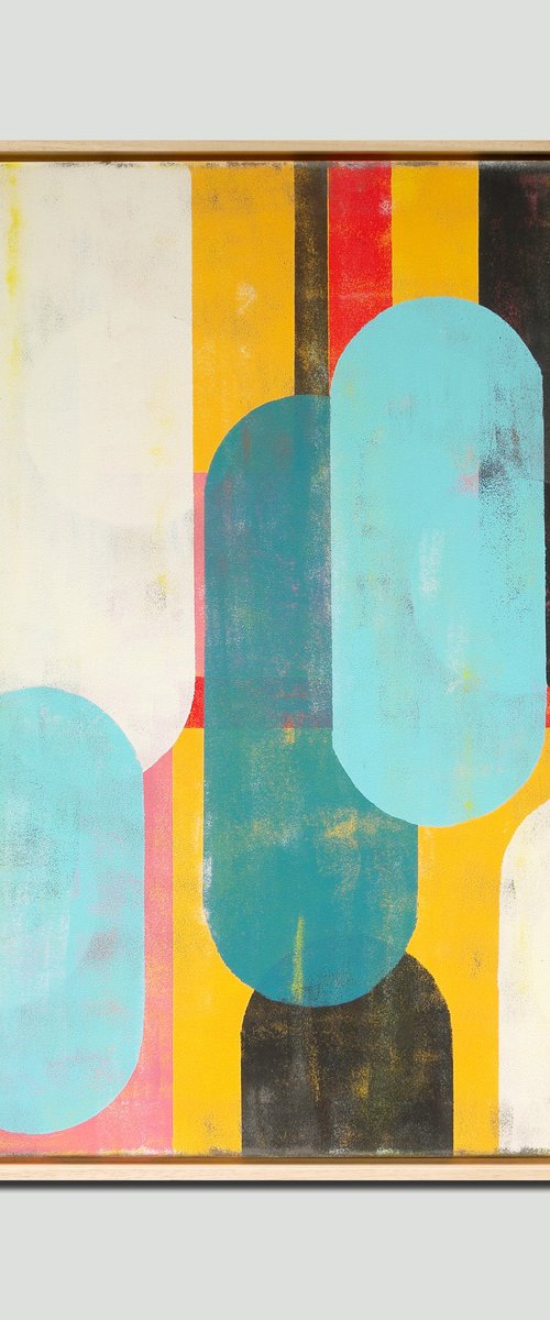 Traffic Pink Square by Ronald Hunter