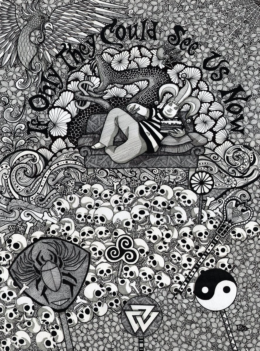 Illustrative Portrait Ink Drawing By Terri Smith, 25 X 33", Built On The Backs Of Our Ancestors, Original Artwork