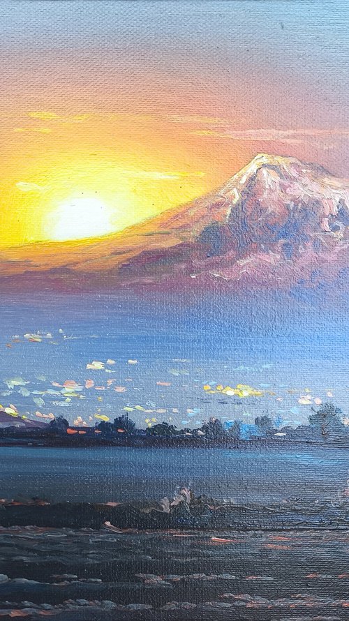 Ararat at Sunset by Mexak Xazaryan
