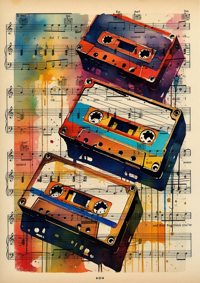 HiFi Retro Audio Tape Cassettes 091 by Jakub DK - JAKUB D KRZEWNIAK