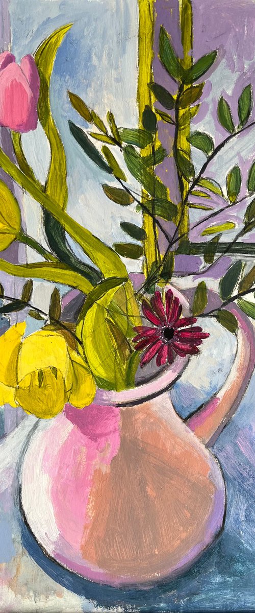Pink and Yellow Poem by Christine Callum McInally