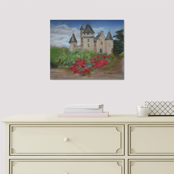 Chateau Rivau... France... /  ORIGINAL PAINTING