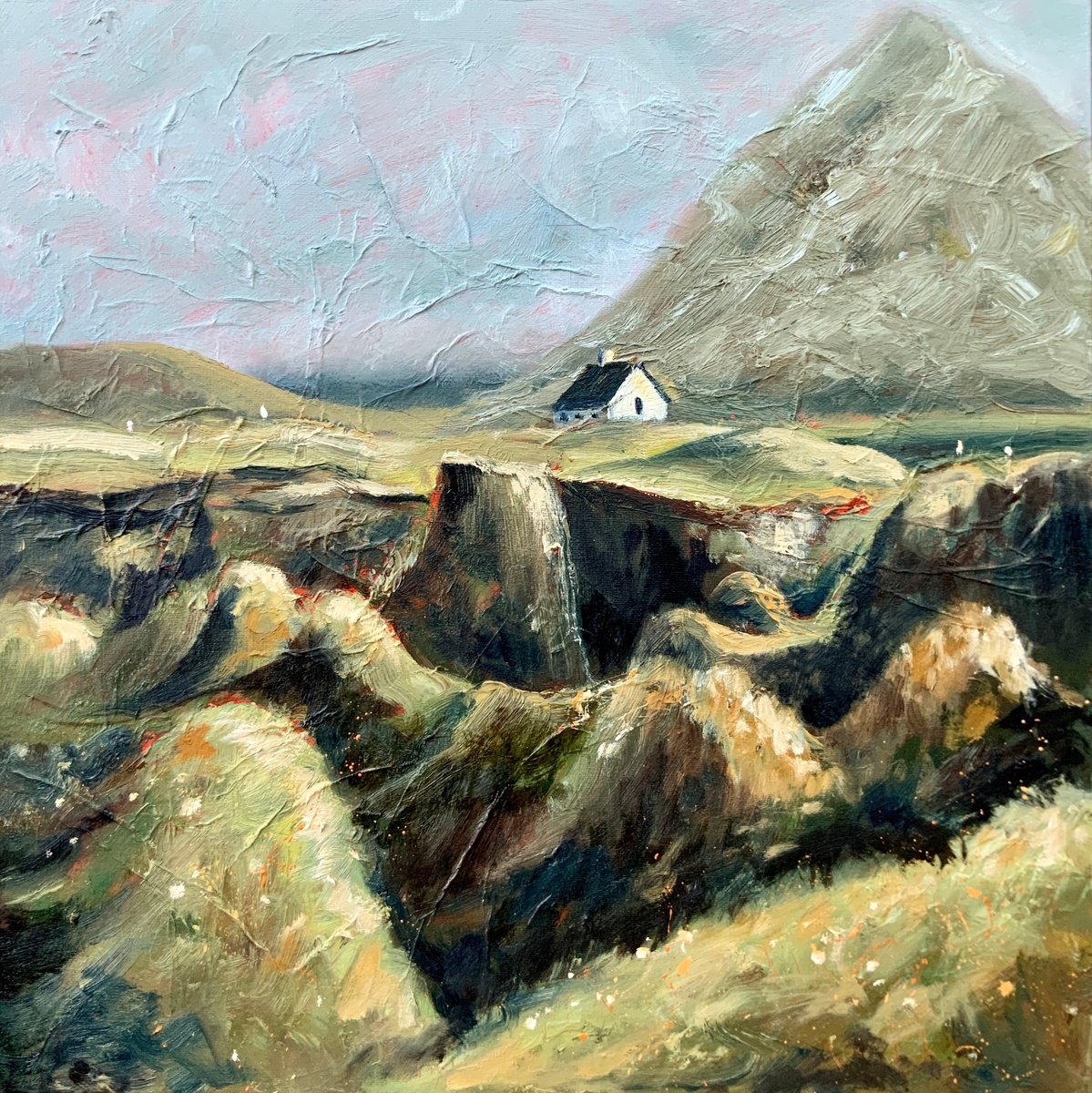 One Little House By Alexandra Jagoda (Ovcharenko), 20 X 20, Artwork For Sale On Artfinder