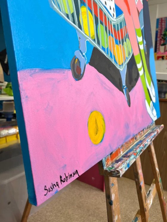 Woman with Shopping Cart