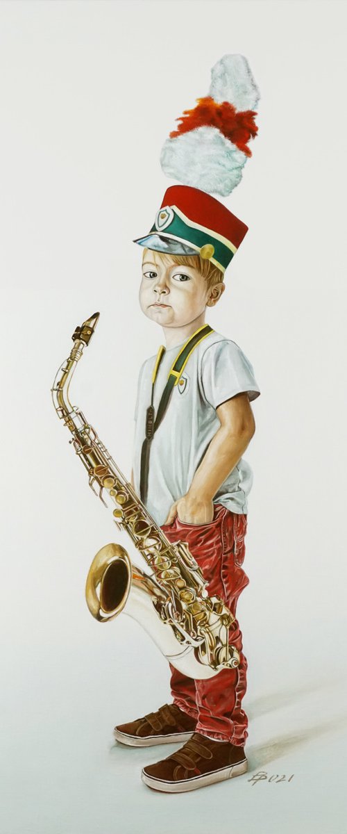 A little saxophonist by Paolo Borile
