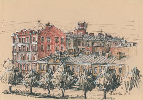 Saint Petersburg street view - Fontanka embankment by Sasha Podosinovik