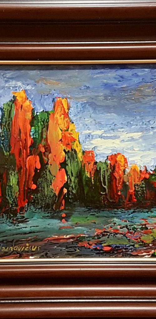 Burn in the sunset light by Romas Zmuidzinavicius
