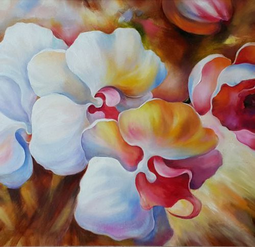 Orchids flowers of love by Viktoria Lapteva