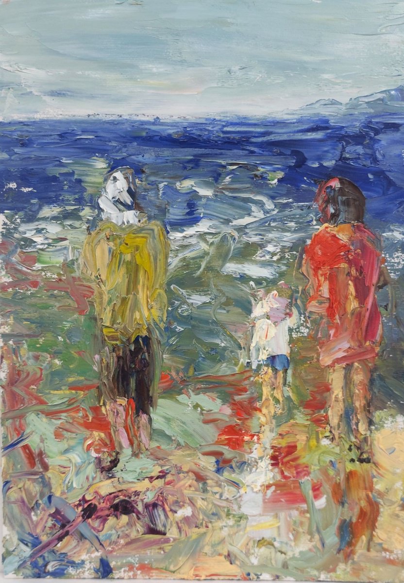 Expressive Landscape Oil Painting By Philippa Headley, 13 X 17", Timeless Memories, Original Artwork