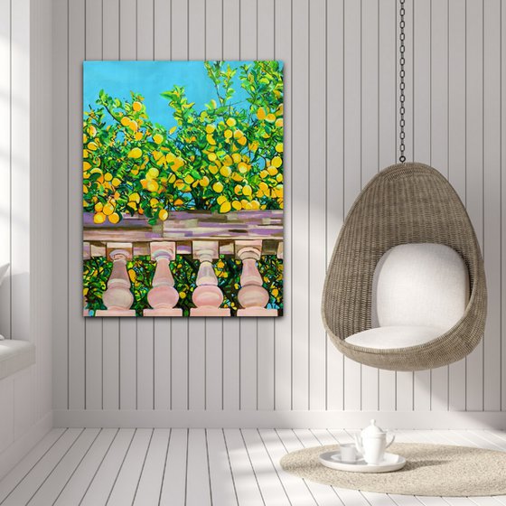 Lemon Trees / 100 x 80 x 4.5 cm