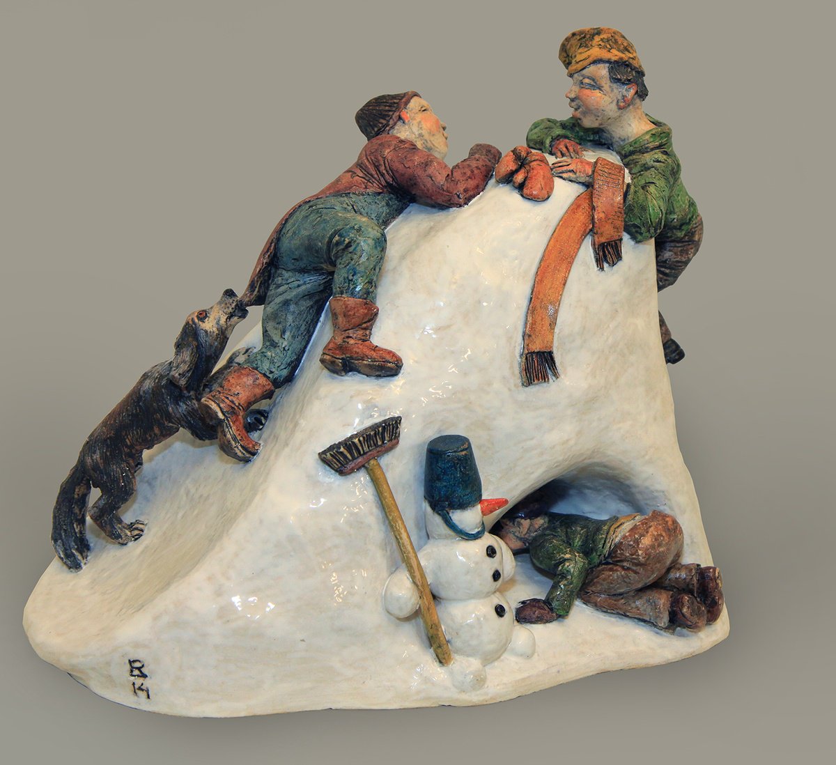 Ceramic | Sculpture | Hill | Art from Lithuania by Ricardas Lukosiunas