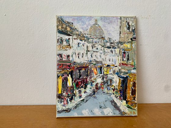 Montmartre street scene. Paris