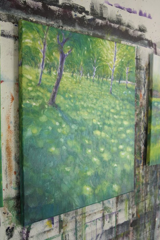 Light walking on the lawn V