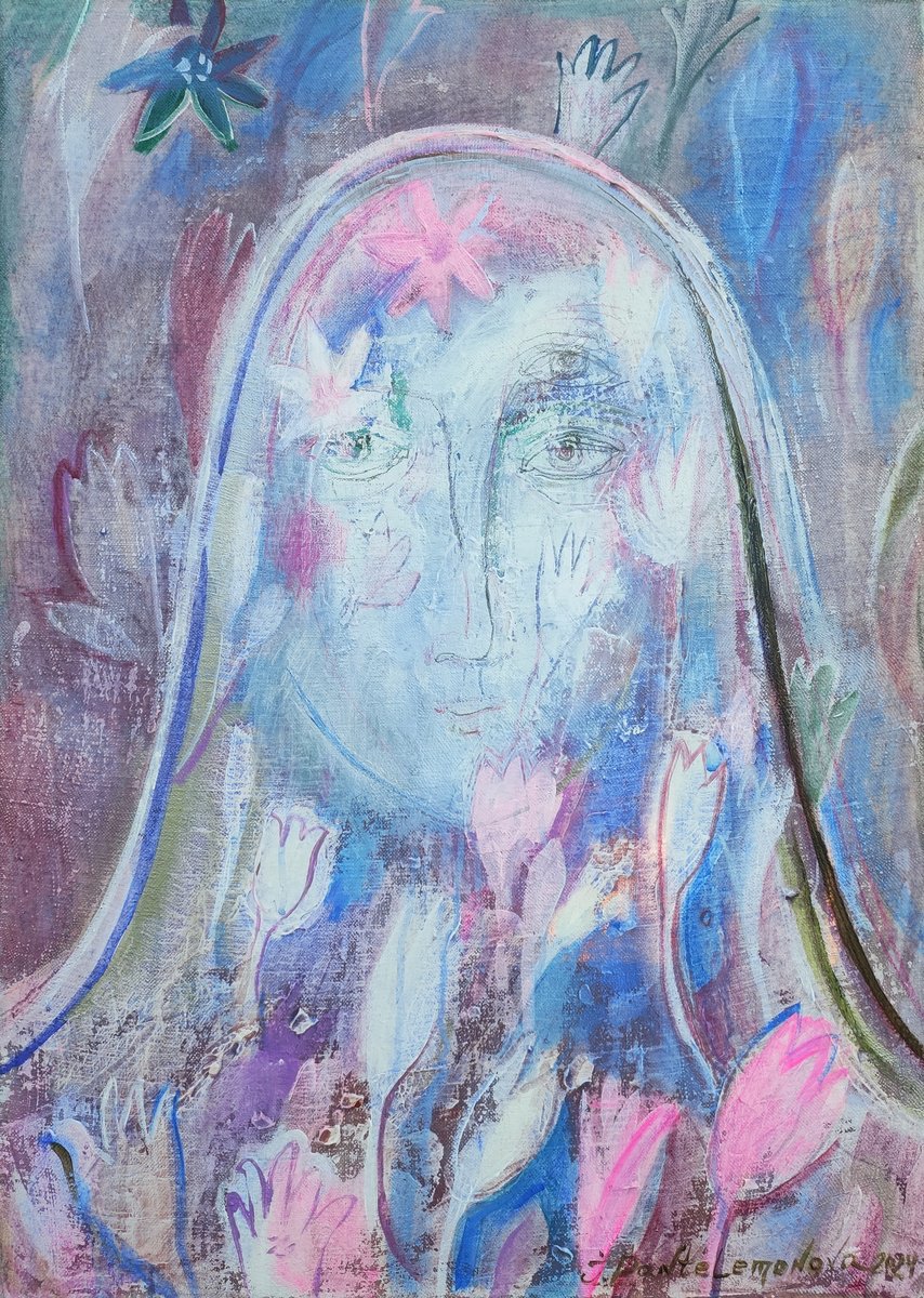  Crocus Milk, Right Part Of The Triptych By Inna Pantelemonova, 20 X 28, Artwork For Sale On Artfinder