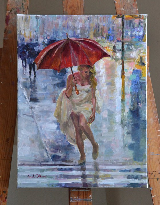 Red umbrella