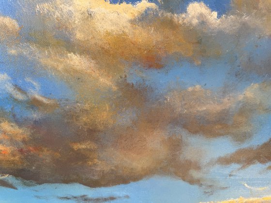 Big Sky Evening Sea