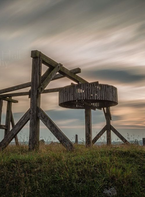 Magpie Mine Sunset - A3 by Ben Robson Hull