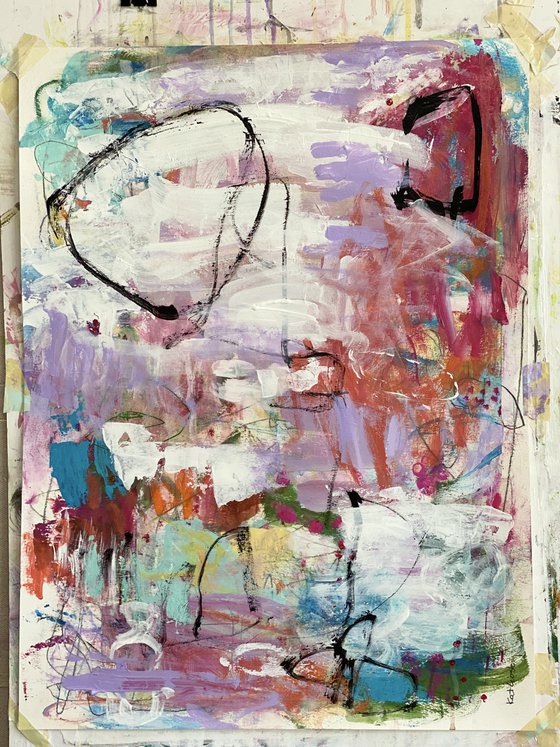 Feeling Better Everyday - Colorful and Whimsical Abstract Expressionism